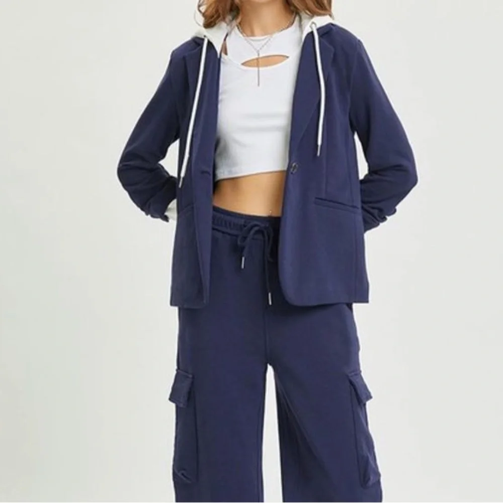 Navy cargo jersey style - Picture 3 of 4